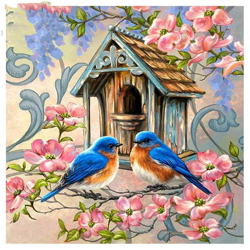 Swallow Birdhouse - Full Drill 5D DIY Diamond Painting Kits - Diamond Art Dezigns