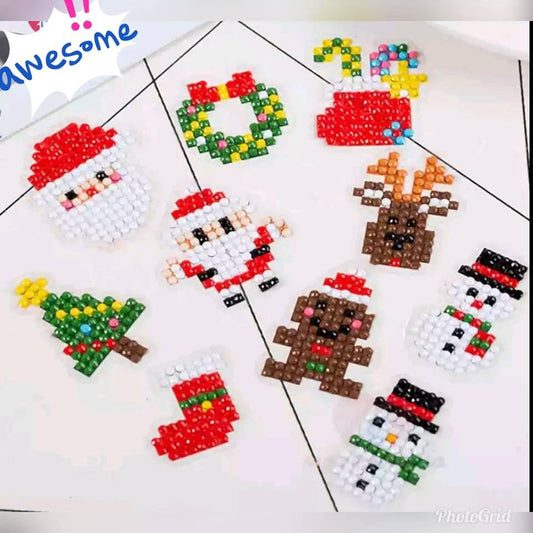 Stickers - Christmas x 10 - Diamond Art Dezigns