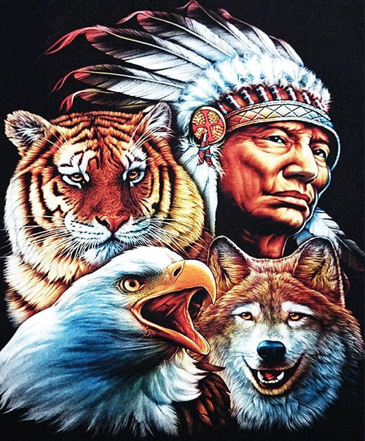 Indian Animals  - Full Drill 5D DIY Diamond Painting Kits