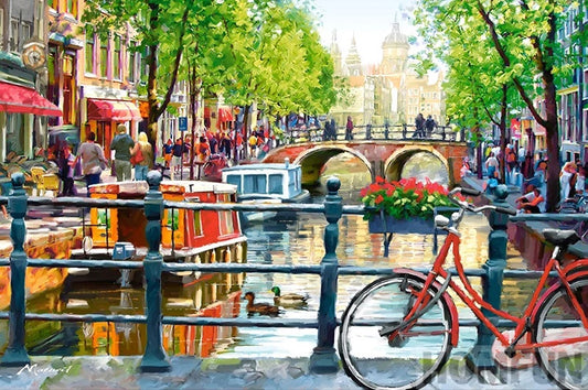 Canal Bicycle 40x30