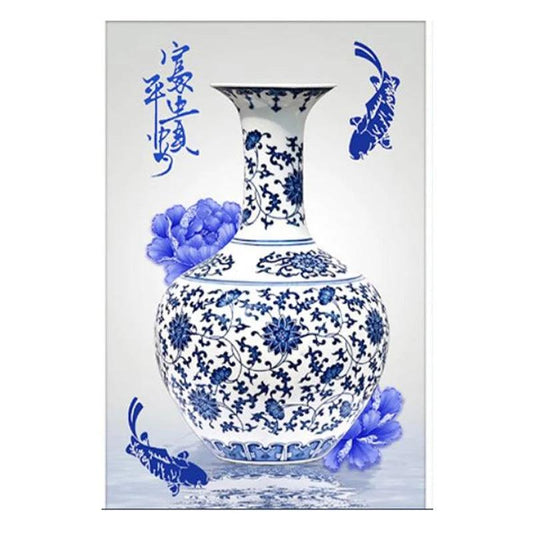 Vase Blue Partial - 100x67