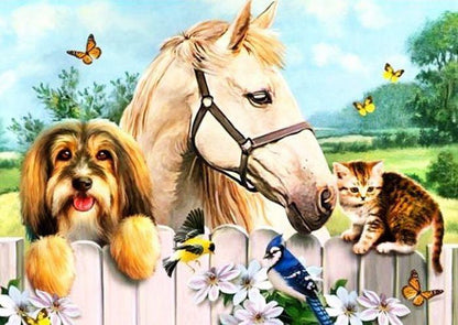 Farm Animal Fence - Diamond Art Dezigns