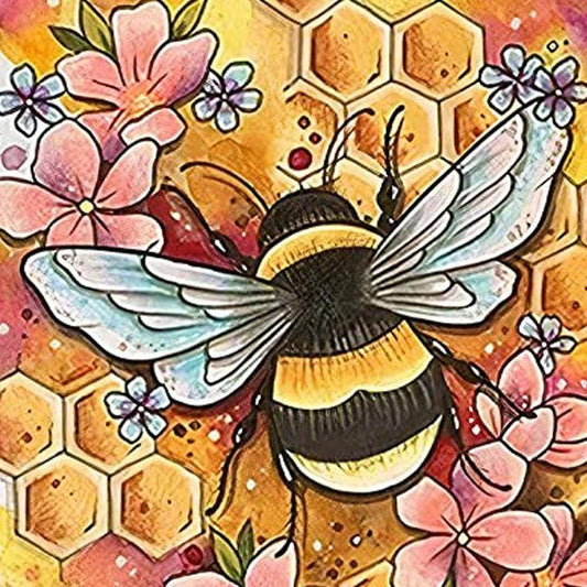 Mini Kit - Bee Flower - Diamond Art Dezigns