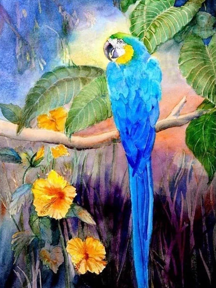 Parrot Flower - Diamond Art Dezigns