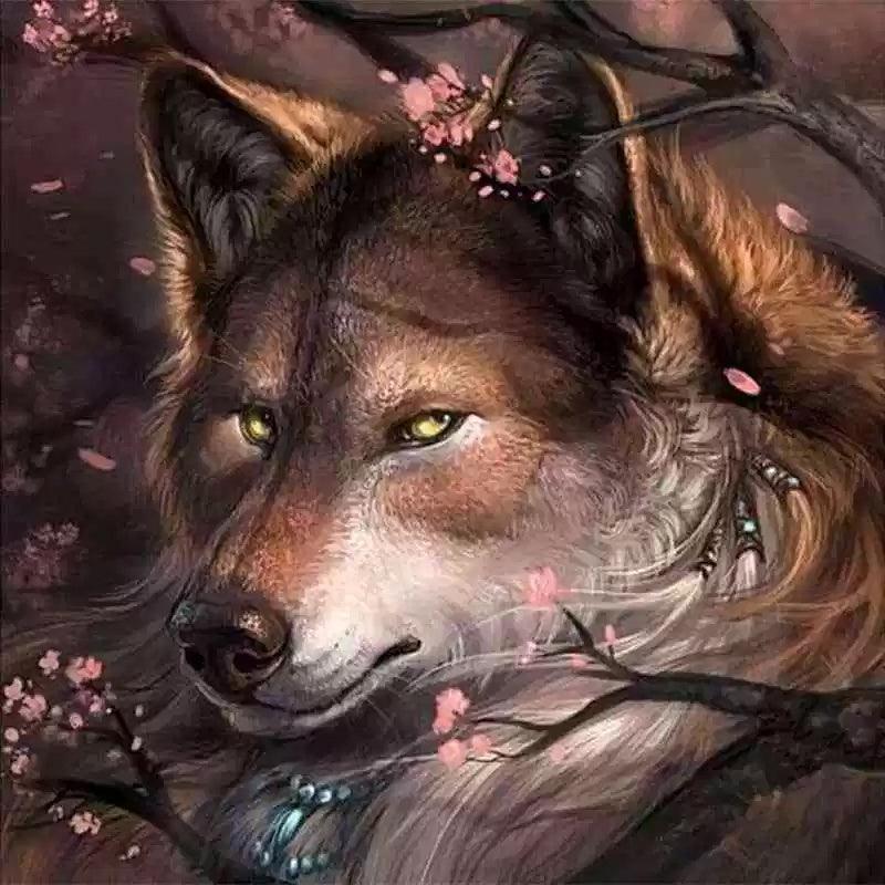 Wolf Blossom - Diamond Art Dezigns