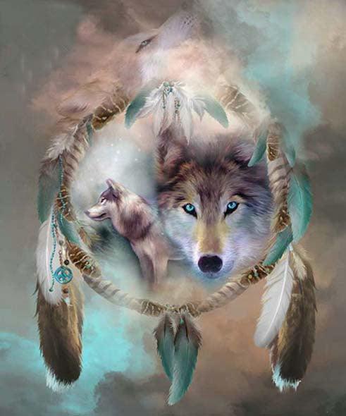 Wolf Dreamcatcher - Diamond Art Dezigns