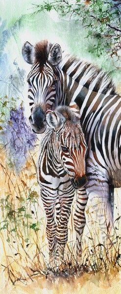 Zebra & Child - Diamond Art Dezigns